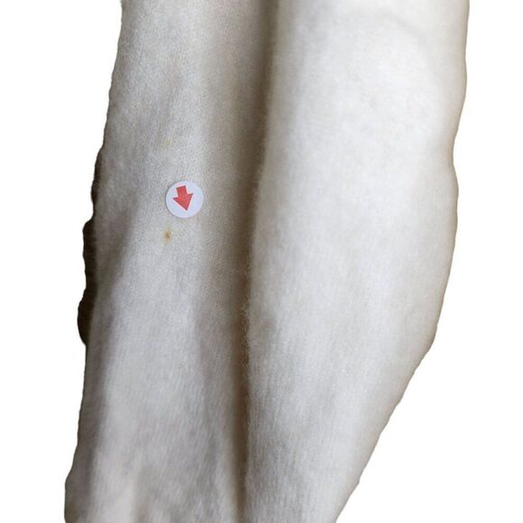 Vintage 50s Dalton Cashmere Cardigan Sweater Womens Size M Ivory Silver Pinup - Picture 2 of 6